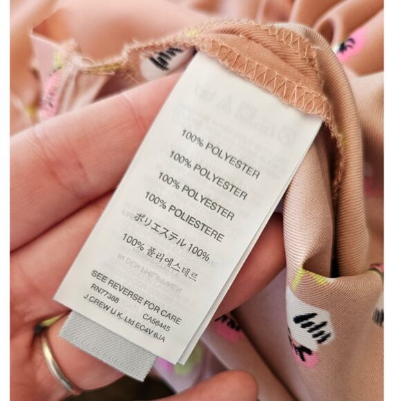 J. Crew Falling Pansies Floral Pull on Pant New Sz 0 - Picture 2 of 6